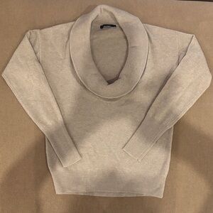 Stefanel Beige Tan Wide Neck Sweater M